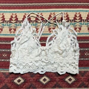 FP One Adella White Lace Bralette size small